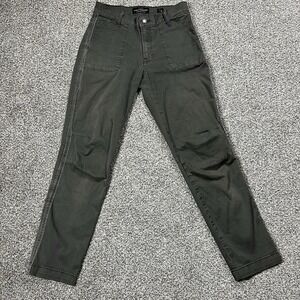 Lucky‎ Brand Pants Womens 2 Green The Cargo Slim Straight Utility Stretch Twill